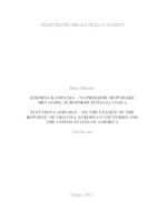 Izborna kampanja – na primjeru Republike Hrvatske, Europskih zemalja i SAD-a