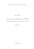 RAZVOJNA ANALIZA ELEKTRIĈNIH AUTOMOBILA